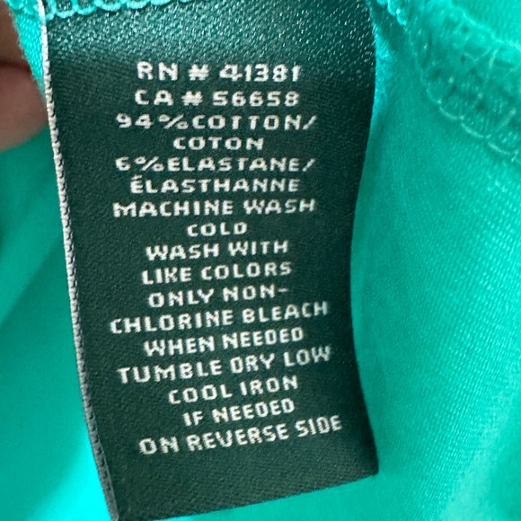 Lauren Ralph Lauren Short Sleeve Scoop Neck Tee Women XL Soft Lightweight Fitted - Picture 6 of 9